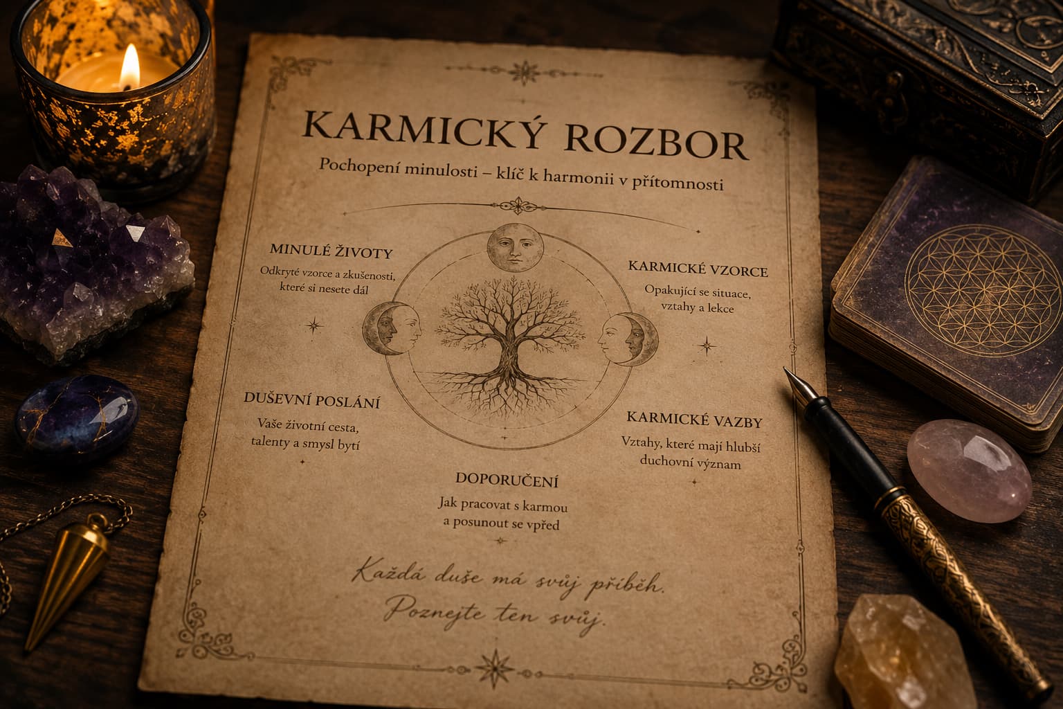 Karmický rozbor — ilustrační foto