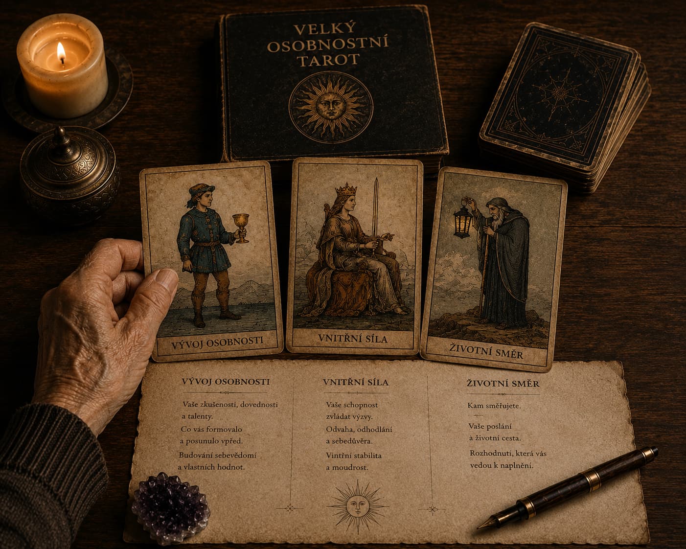 Velký osobní tarot — ilustrační foto